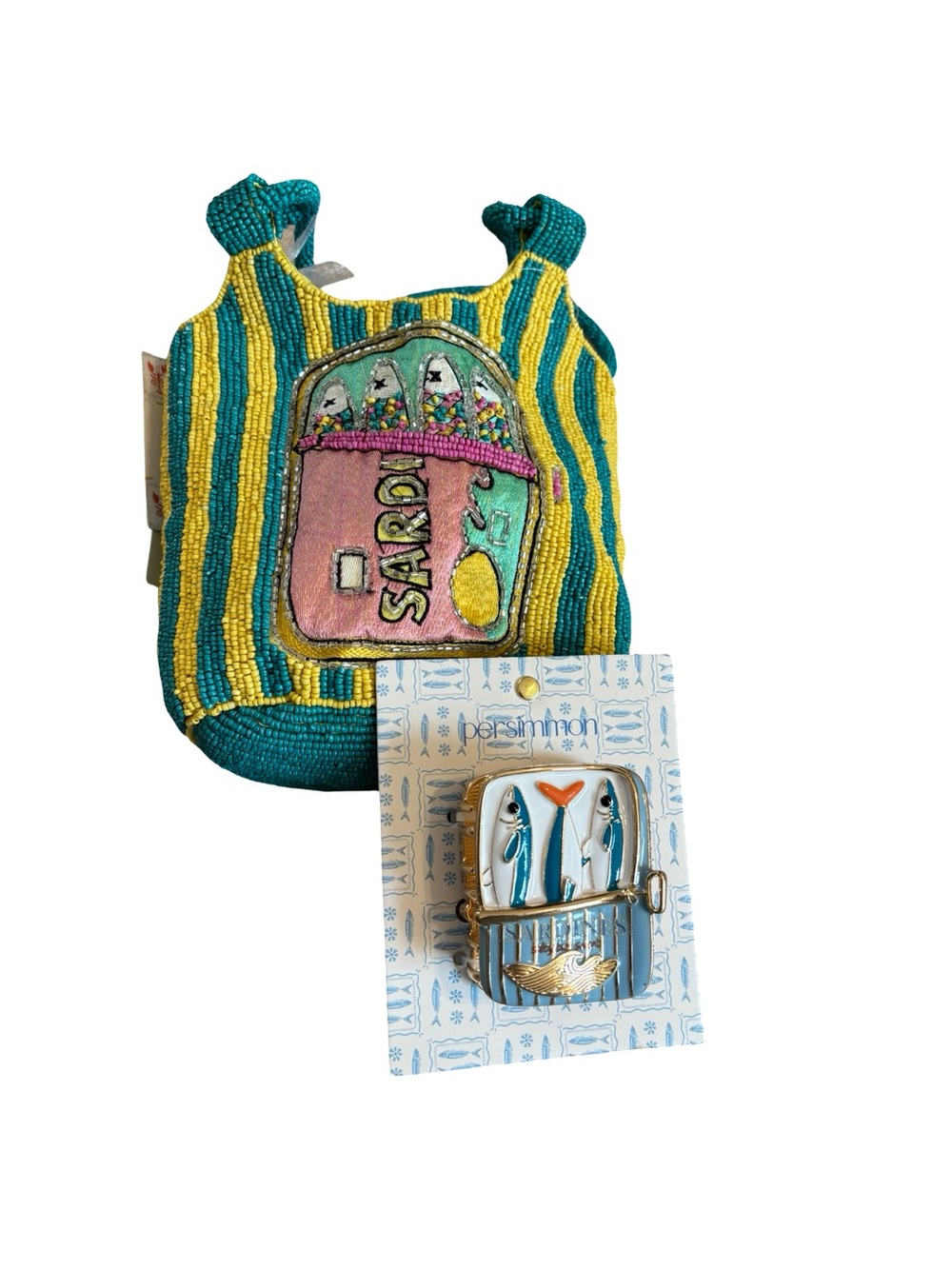 Viral Beaded Sardine Bag Set - sardine claw slip and sardine beaded bag